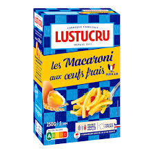 LUSTUCRU Pâtes macaroni aux oeufs frais 250g -C132