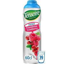 TEISSEIRE Sirop framboise - cranberry 0% 60cl F24