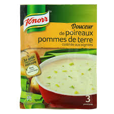 KNORR Soupe déshydratée poireaux pommes de terre 80g DLUO 28/02/2025 -G52