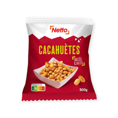 NETTO Cacahuètes enrobées et salés 125 G. DLUO 15/07/2024 - H72