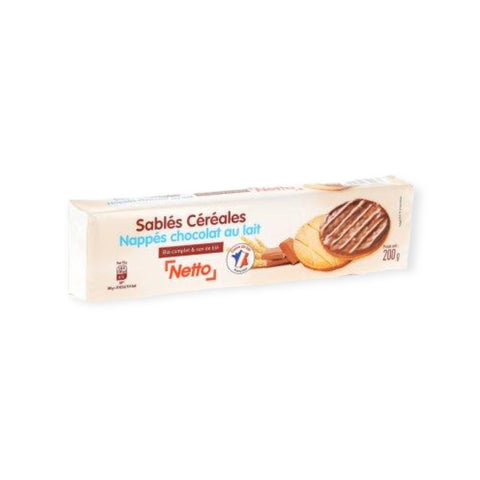 NETTO  granola Sablé céréales chocolat lait 200g - A63
