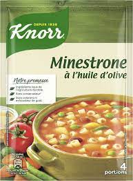 KNORR Soupe déshydratée Minestrone à l'huile d'olive 104g DLUO 28/02/2025 -G53