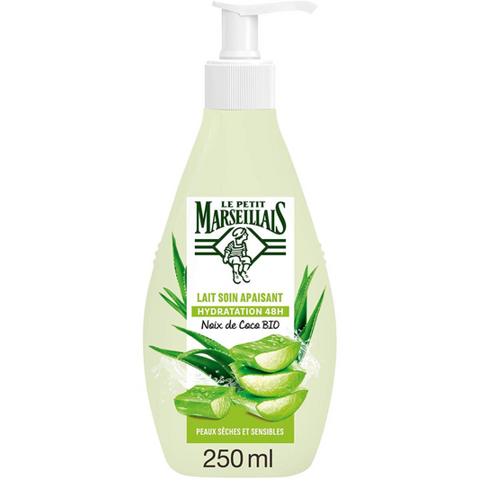 LE PETIT MARSEILLAIS Lait Hydratant apaisant aloe vera Bio 250ml -J120