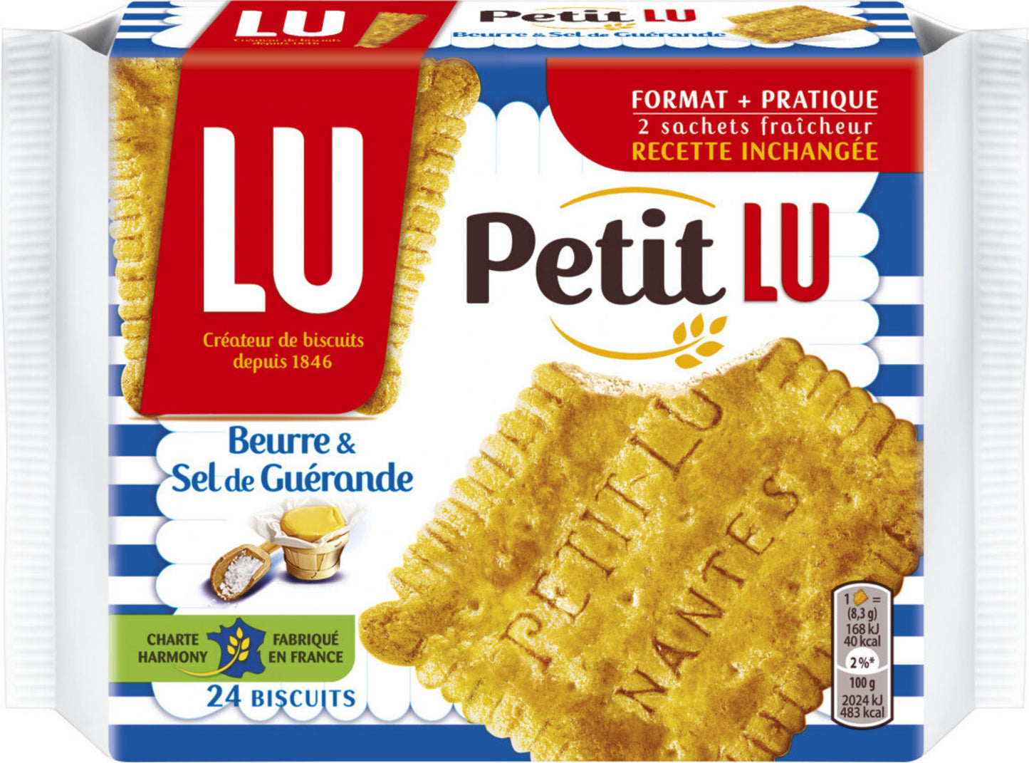 LU Biscuits au beurre et sel de Guérande Petit LU 200g -A162