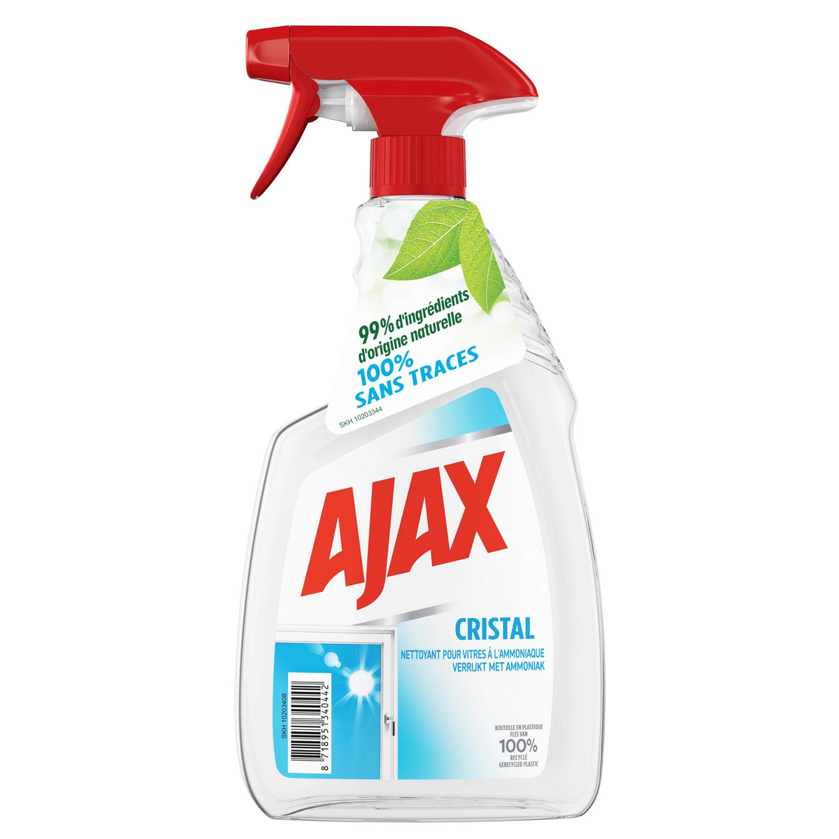 Ajax Nettoyant Vitres Cristal/Sans Traces 750mL -K22