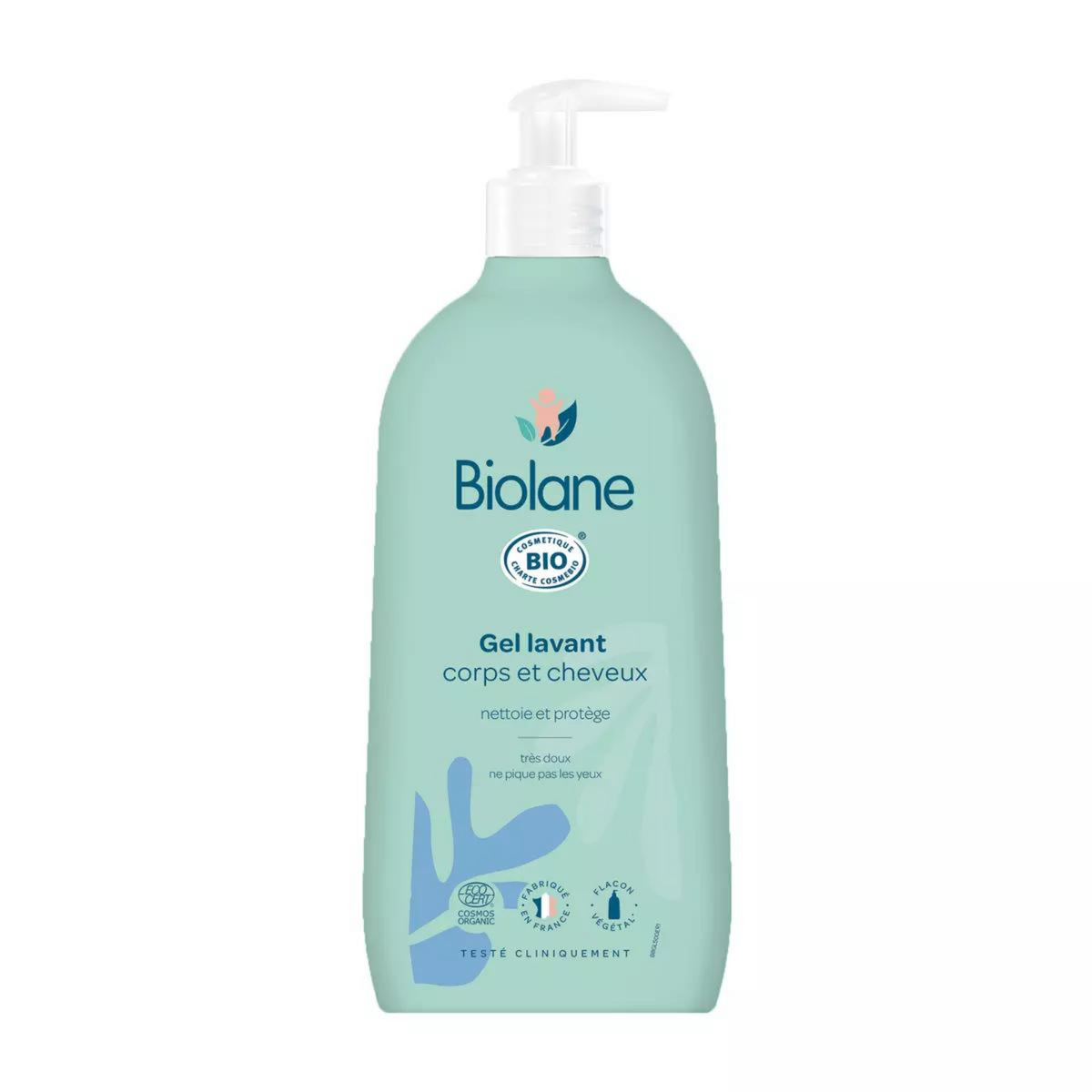 BIOLANE Gel lavant corps et cheveux Bio 500g  -J111