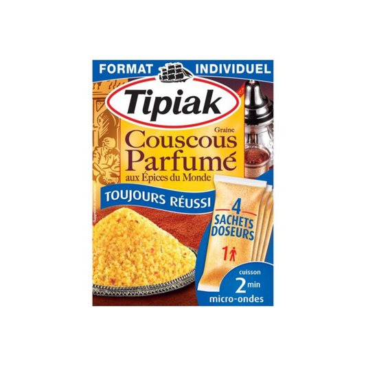 TIPIAK Couscous parfumé aux épices du monde 4x65g -G112/110