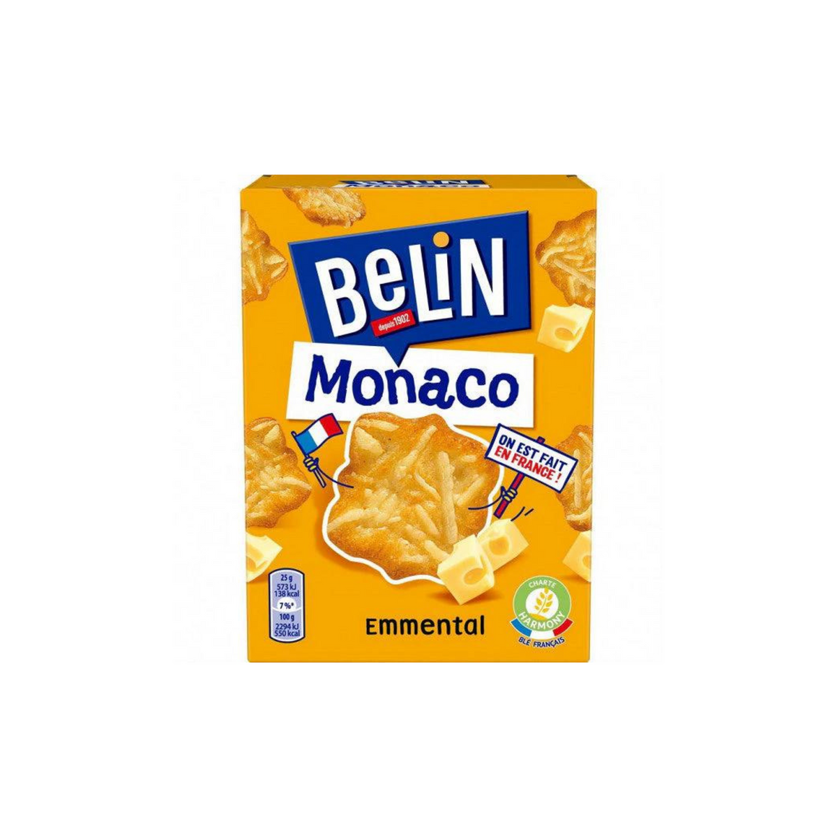 Belin Crackers Monaco Emmental 100g - H40/44