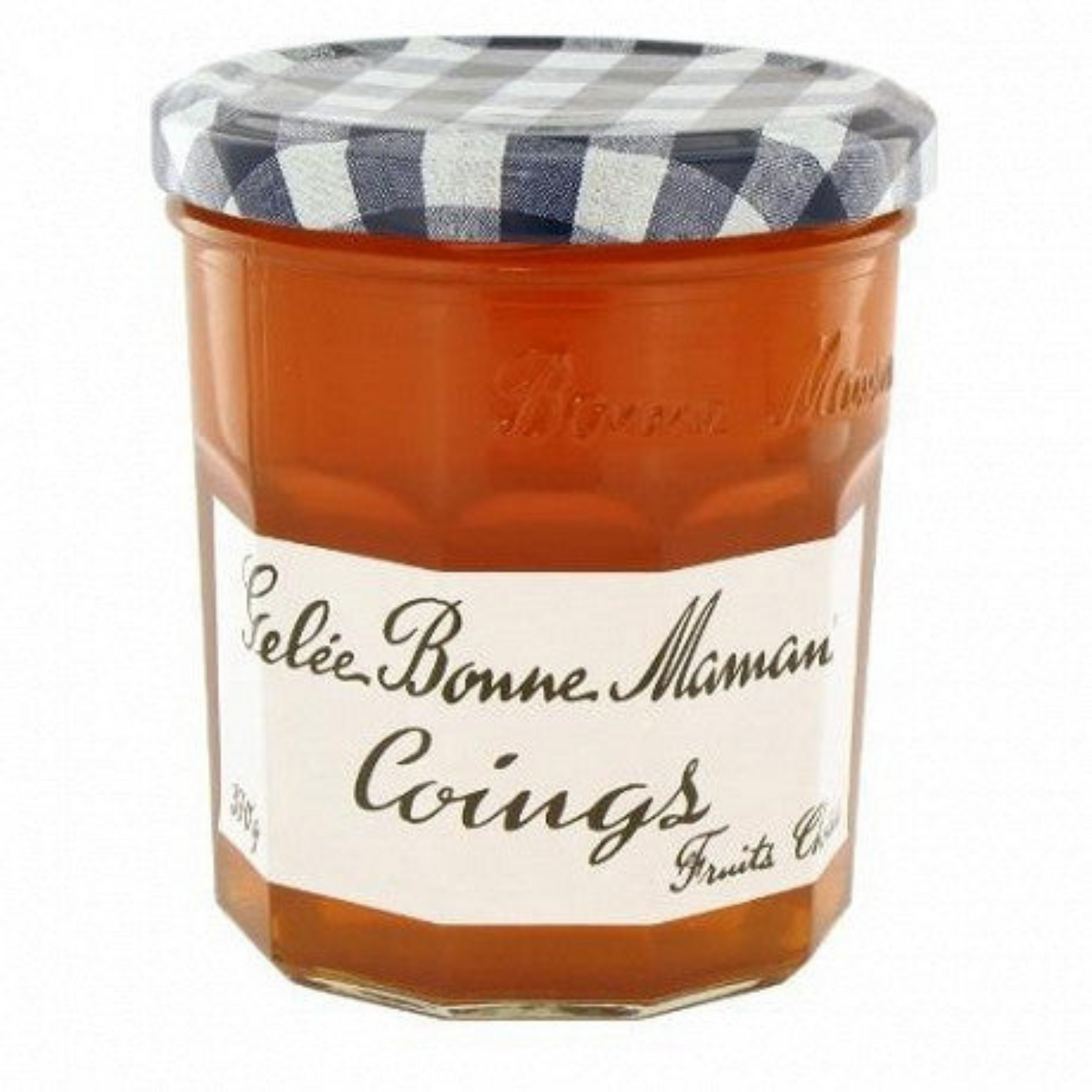 Grâce à son inimitable savoir-faire et à la qualité de ses ingrédients, Bonne Maman vous offre le meilleur de de la gelée de fruits à travers des recettes authentiques et gourmandes, pour votre plus grand plaisir, tout simplement ! Découvrez les délicates gelées de Bonne Maman à la texture lisse et fondante. A déguster tartinées au petit déjeuner ou au goûter.