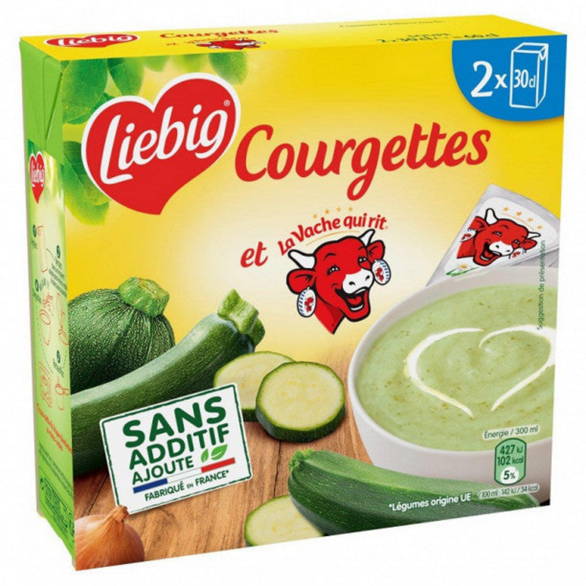 LIEBIG COURGETTES & The cow that laughs 2x30cl -g31