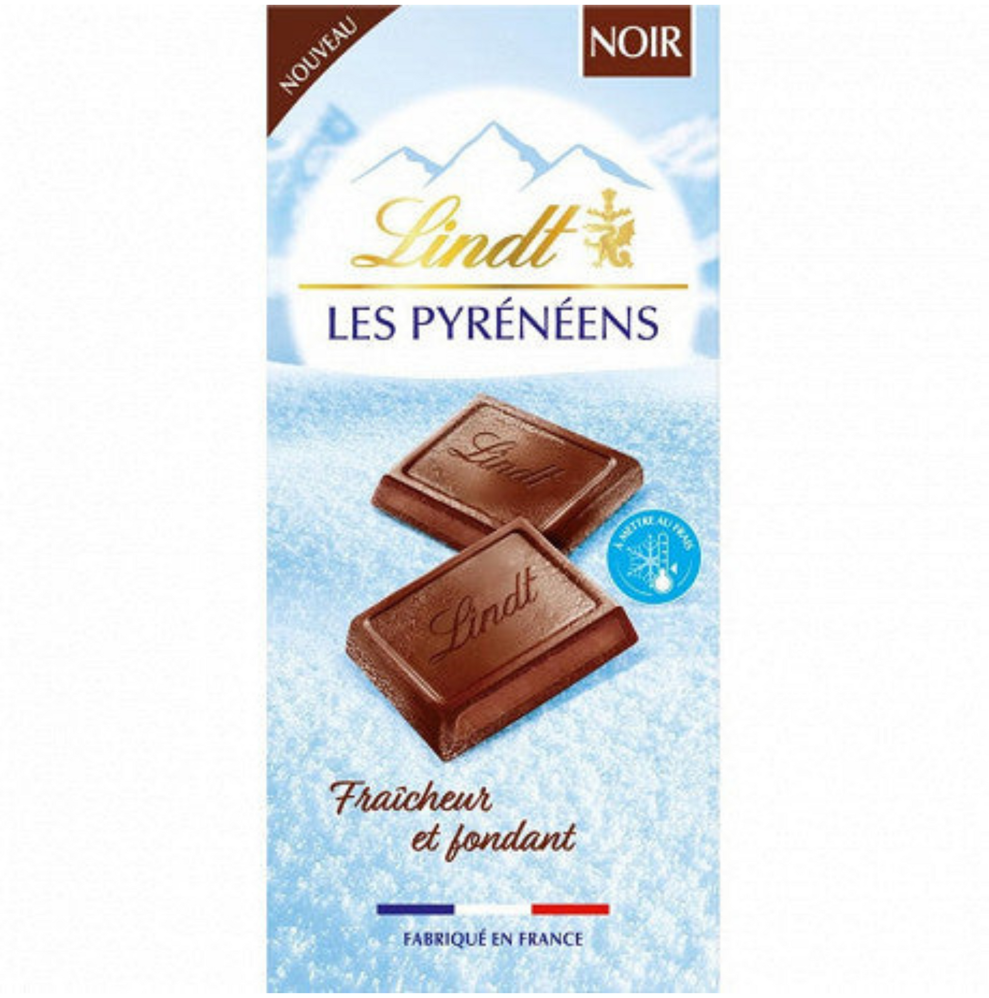 Retrouvez toute l’année, la fraicheur et le fondant des bouchées au chocolat noir de Lindt Les Pyrénéens dans un format tablette. Et pour une sensation de fraîcheur plus intense, conservez votre tablette au réfrigérateur &amp; dégustez là juste à sa sortie !  31/07/2024