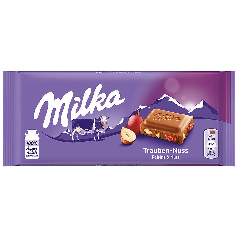 MILKA Tablette Raisin & Nut 100g -B82