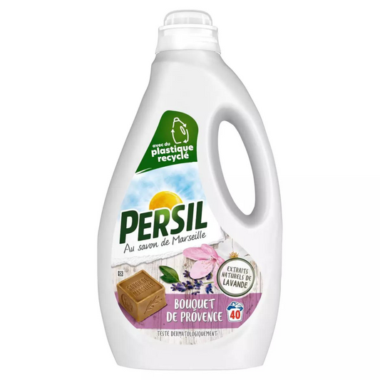 PERSIL Lessive liquide bouquet de Provence aux extrait de lavande bio 40 dosages 1.8L -k53