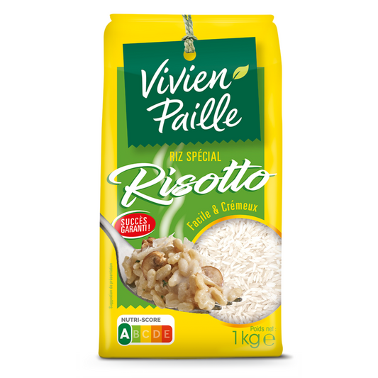 Un riz long et généreux qui s'imprègne de tout l'arôme du Risotto.