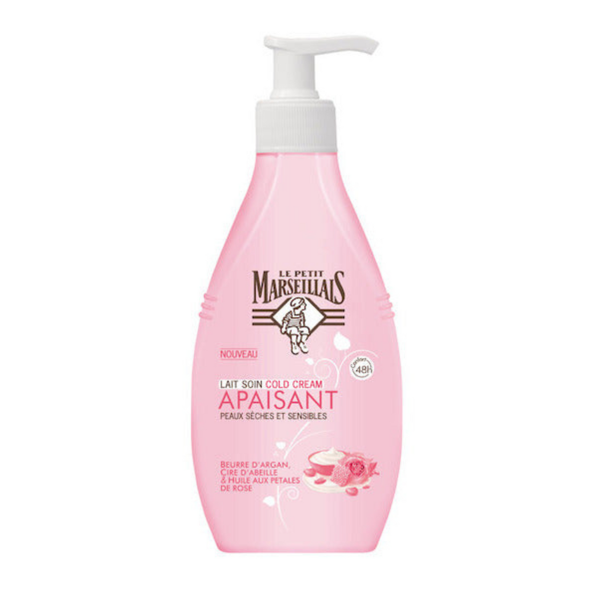 Little Marseillais Milk moisturizer Body dry and sensitive argan and oil with pink petals 250ml -J110