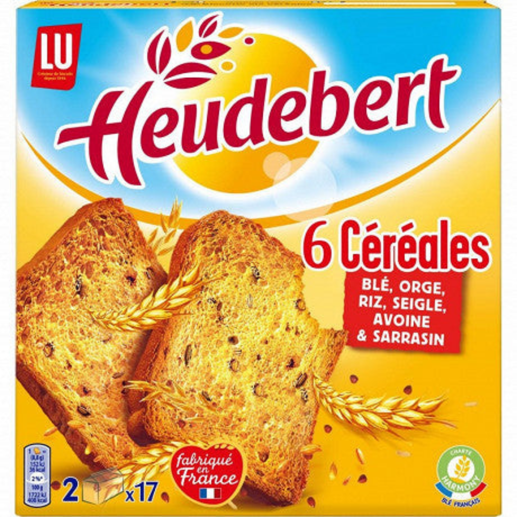 Dégustez la savoureuse biscotte Heudebert aux 6 céréales au petit déjeuner ! Parfaite pour bien démarrer la journée !