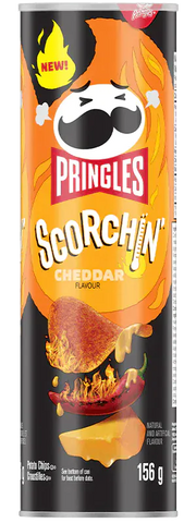 PRINGLES Scorchin' Cheddar Chips 158g - H41