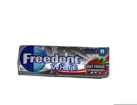 FREEDENT White chewing-gum sans sucres Fraise 14g -B12