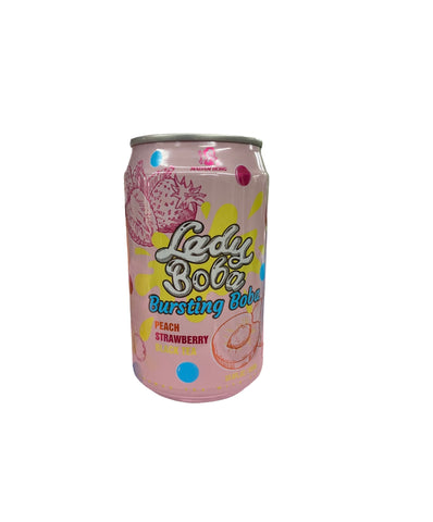 Lady Boba Peach strawberry Bubble tea  - 32cl