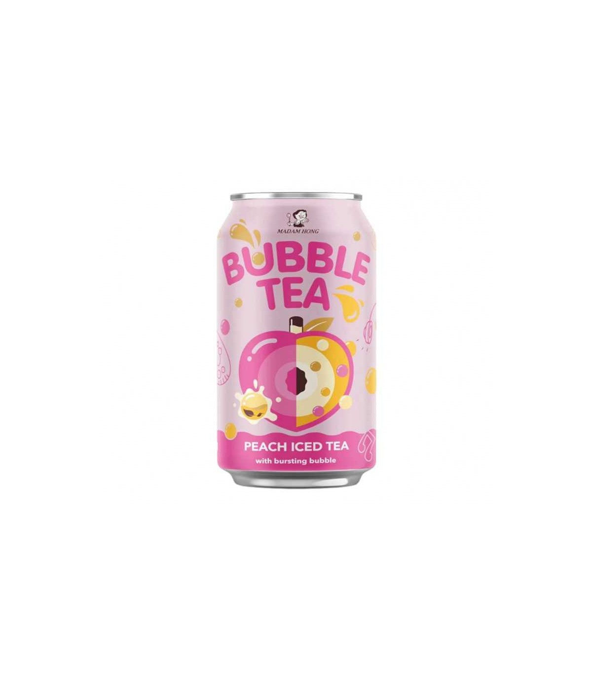 Madam Hong Bubble tea  peach iced 32cl -C42