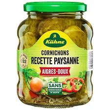 KHUNE Cornichons aigres-doux 185g -I114