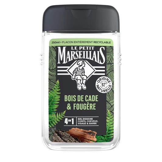 LE PETIT MARSEILLAIS 4-in-1 Refreshing Shower Gel Cade Wood &amp; Fern 250ml -J132
