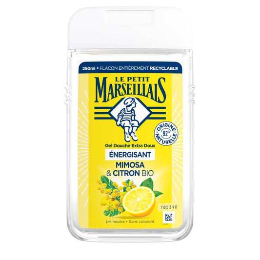 LE PETIT MARSEILLAIS Gel Douche texture crème Extra Doux Mimosa & Citron BIO 250ml -J113