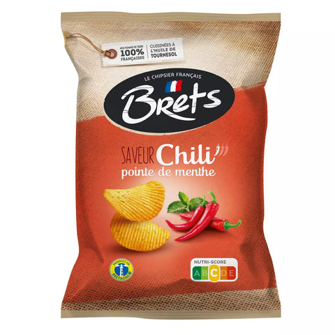 BRET'S Chips saveur chili pointe de menthe 125g -CH