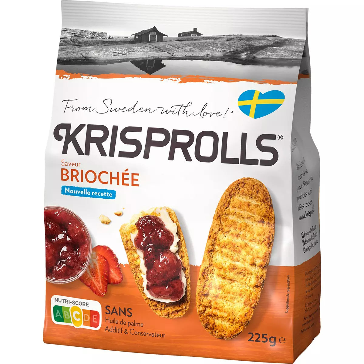 KRISPROLLS Saveur Briochée 225g -E62