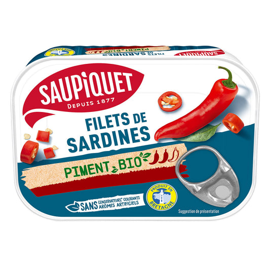SAUPIQUET Filet de sardine piment 120g -C11