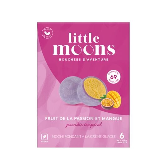 LITTLE MOONS Glace mochis fruit de la passion mangue -192g — Épicerie française Montréal | Euro-Market