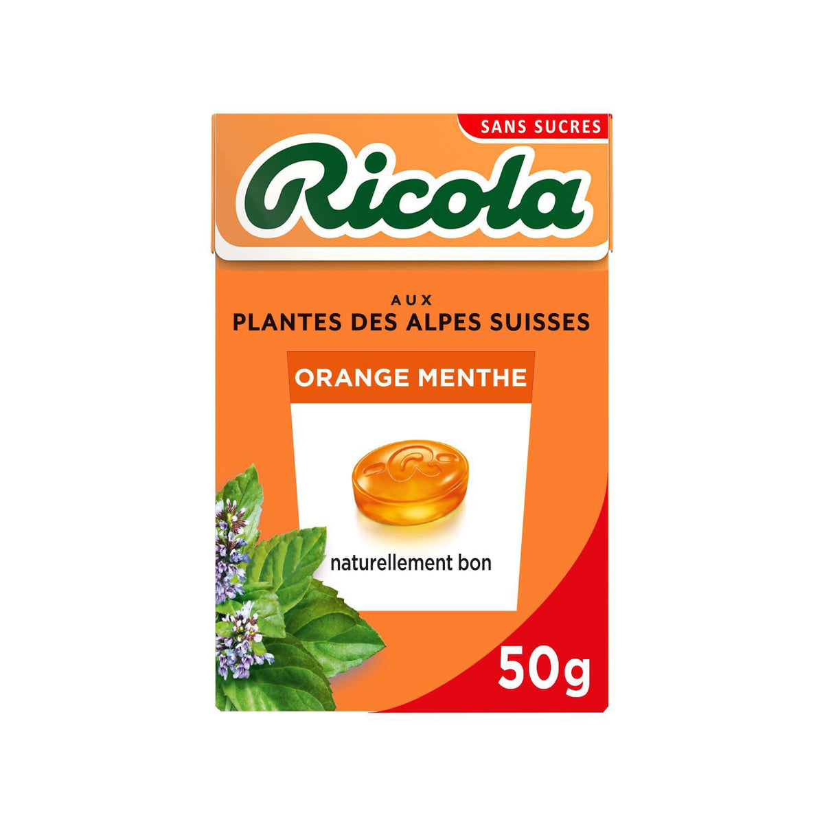 EUROMARKET|Ricola Mint orange sugar candies 50g – Euro-Market