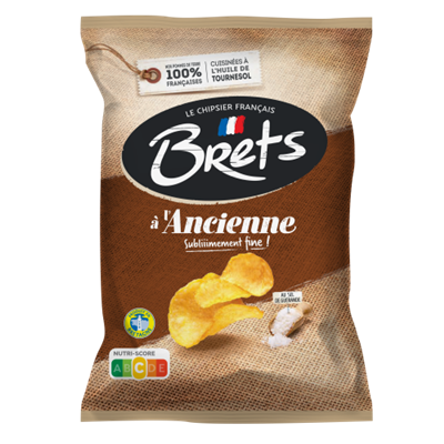 Bret's old -fashioned chips with Guérande salt 125g -ch