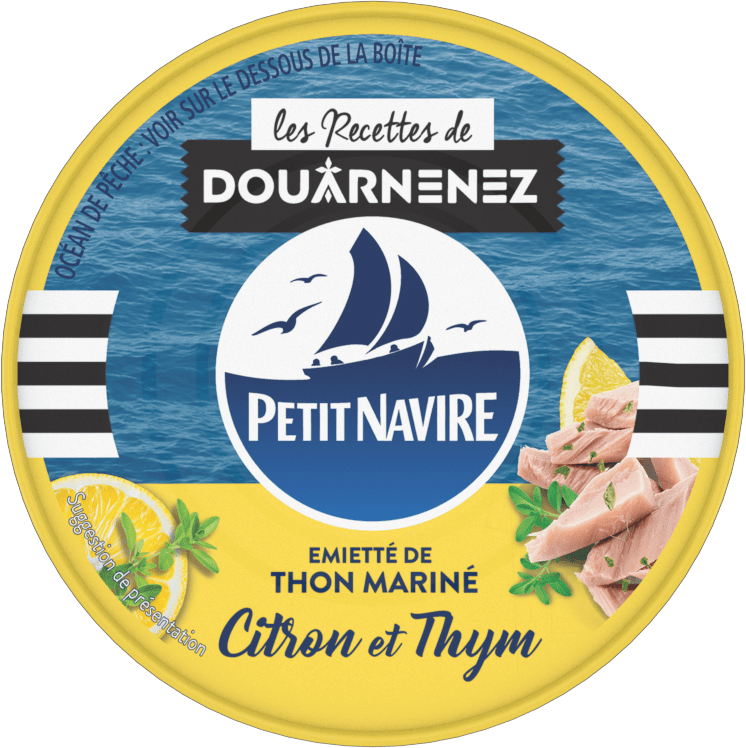 PETIT NAVIRE Miettes de thon citron & thym 110g -C12