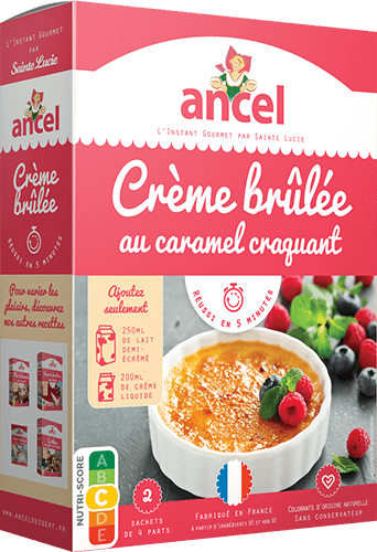ANCEL Préparation dessert crème brûlée caramel 200g