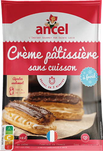 ANCEL Préparation Dessert Crème Patissière sans cuisson à froid 125g