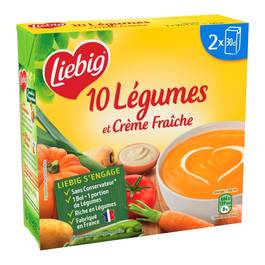 LIEBIG Soupe légumes & crème fraiche 60 cl DLUO 31/10/2024 -G32