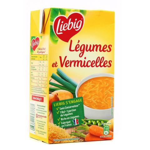 LIEBIG Soupe légumes & pâtes vermicelles 1L -G33
