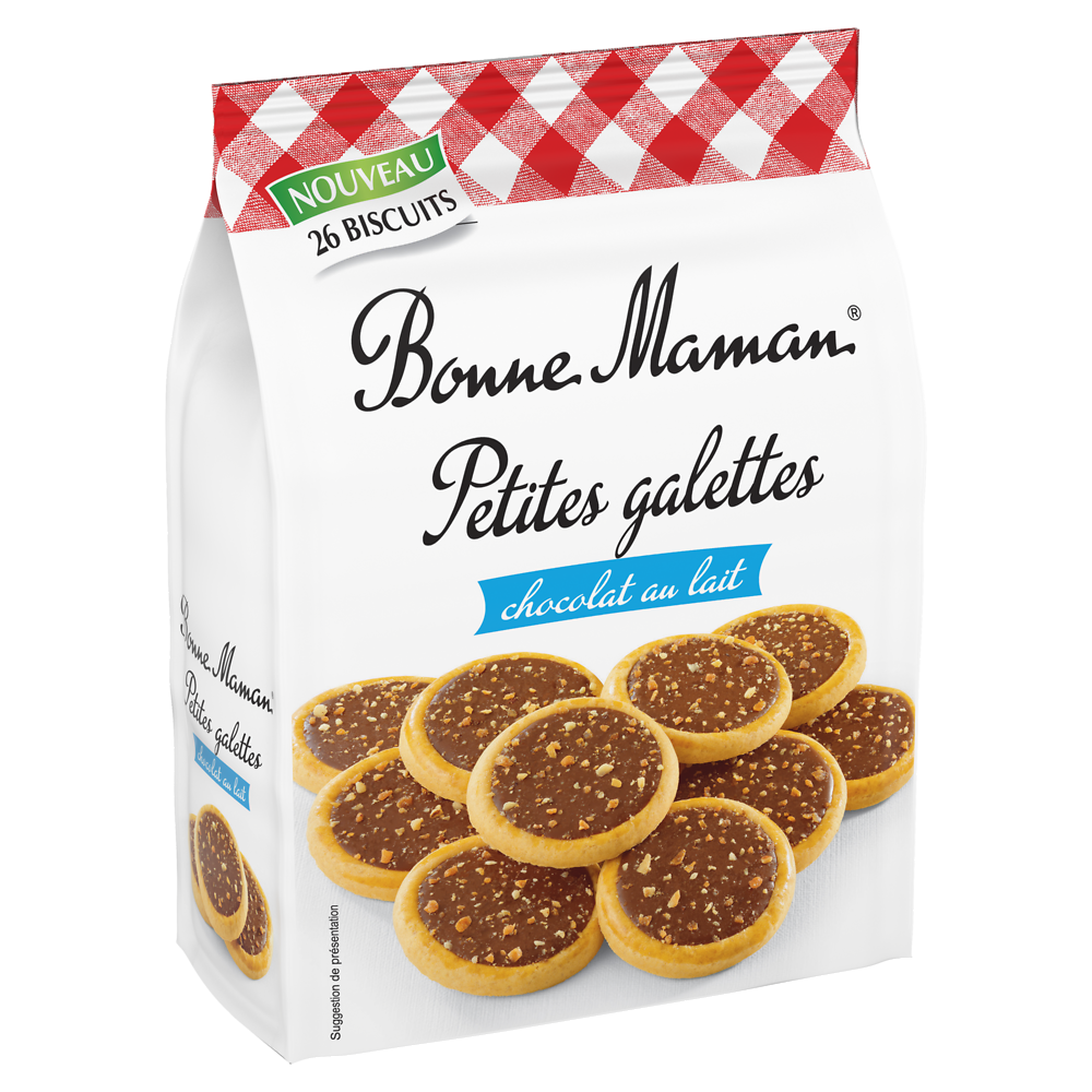 BONNE MAMAN Small Tartlets Coated with Milk Chocolate 250g -E101 