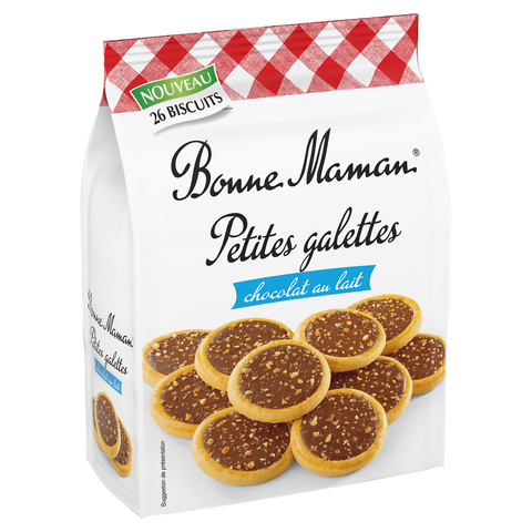 BONNE MAMAN Small Tartlets Coated with Milk Chocolate 250g -E101 
