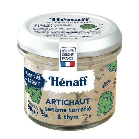 HENAFF Tartinade Artichaut sésame torréfié et thym 90 g  -I103