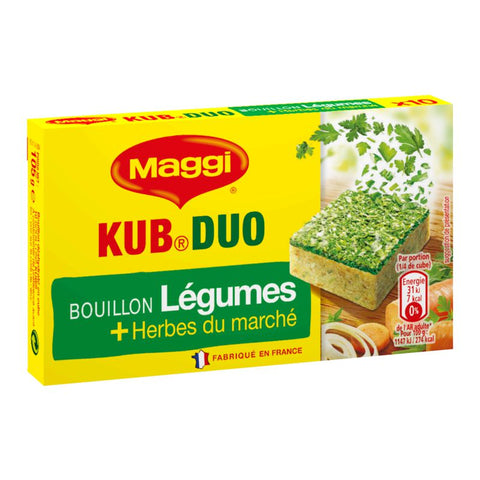 MAGGI Bouillon Duolino légumes + herbes du marché 105 g
