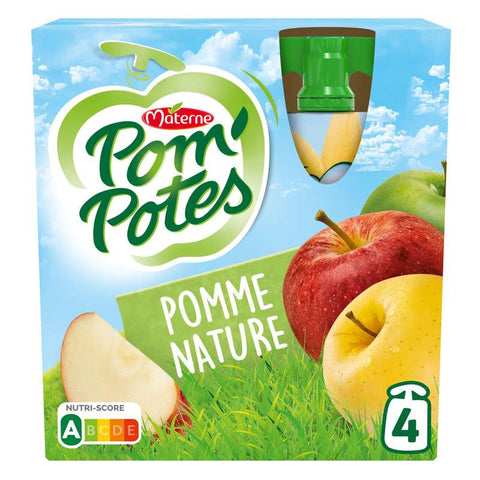Pom’potes pomme nature 4x90g  -E52