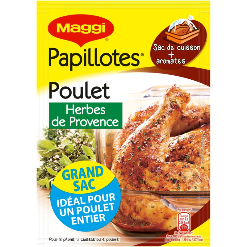 MAGGI PAPILLOTTE POULET HP 34g DLUO 31/07/2024 -G41