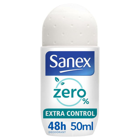 SANEX Zero Roll-on Deodorant 0% without aluminum salts Extra Control 48h 50ml -J92