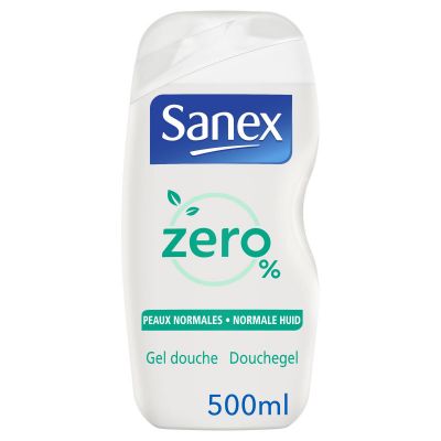 SANEX Gel Douche Eco Recharge Zéro% Essential Peaux Normales 475g -J110