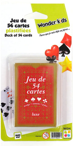 WONDER KIDS Jeu de 54 Cartes 50g