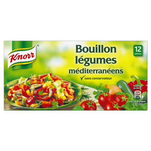 KNORR Bouillon légumes méditerranéens 132g  F13