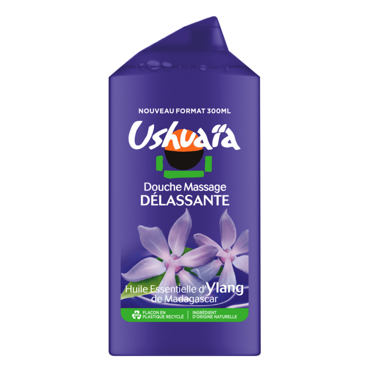 USHUAIA Shower gel Relaxing massage essential oil of Ylang from Madagascar 300ml