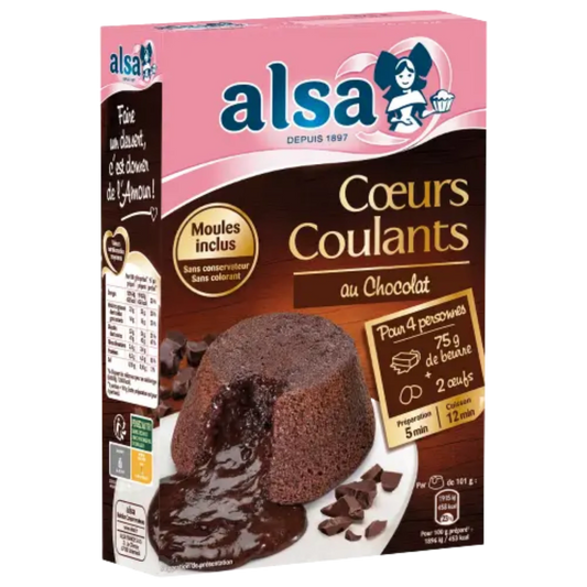 Alsa chocolate flower hearts 275g -e134